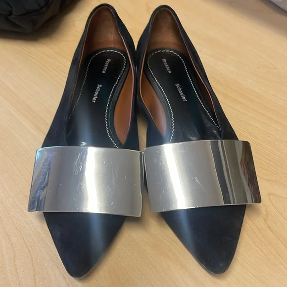 Size 36 (6) Proenza Schouler Suede Leather Flats REDUCED - Picture 3 of 16